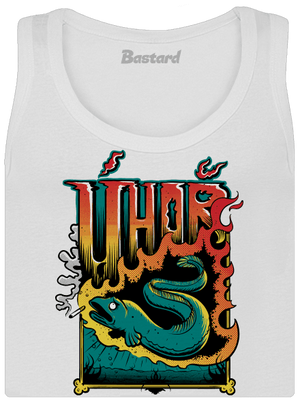 Úhoř dámské tílko klasické White