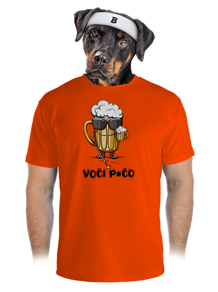 Voči p*čo pánské sportovní tričko Neon Orange
