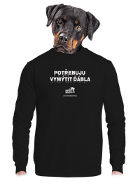 unisex mikina bez kapuce