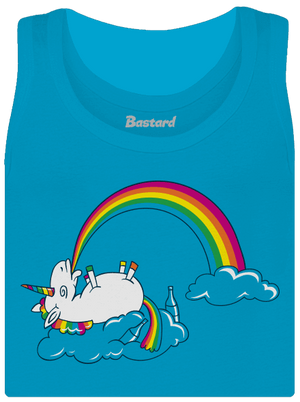 Tajemství duhy dámské tílko klasické Blue Atol