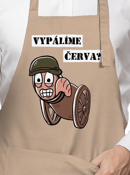 Vypálíme červa? zástěra Rope