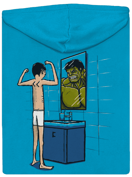Hulk dámská mikina na zip Blue Atol