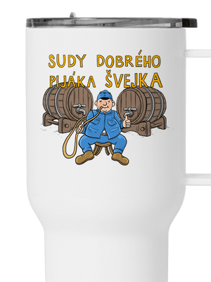 Sudy dobrého pijáka Švejka termohrnek White