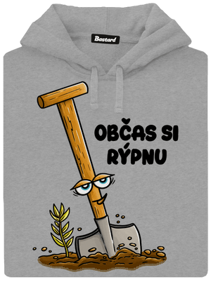 Občas si rýpnu pánská mikina klokanka Light Melange