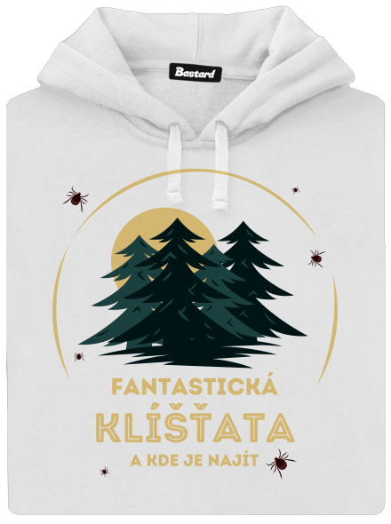 Fantastická klíšťata dámská mikina klokanka White
