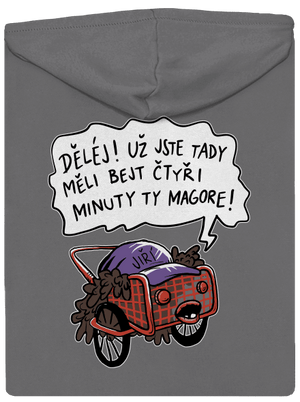 Jiří kára dámská mikina na zip Steel Gray