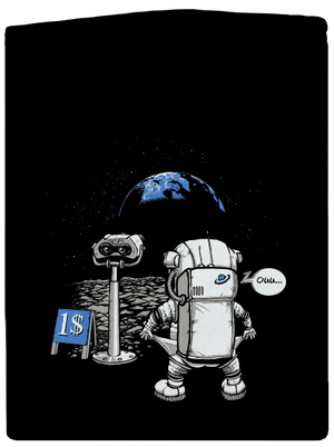 Kosmonaut dámská mikina na zip Black