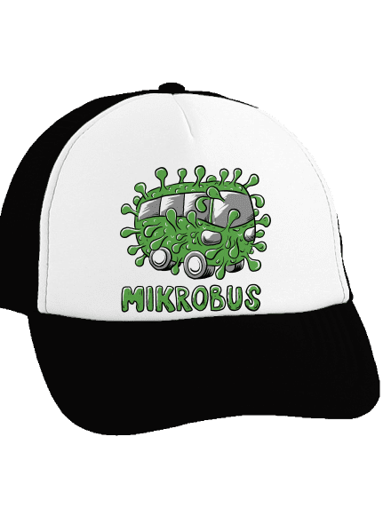 Mikrobus kšiltovka truckerka Black cap
