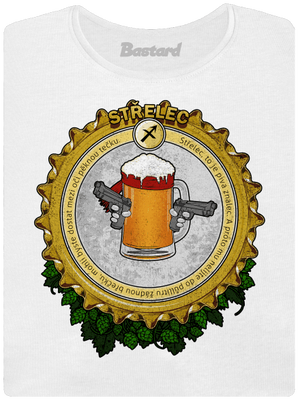 Pivní horoskop: Střelec dámské tričko s lemem White