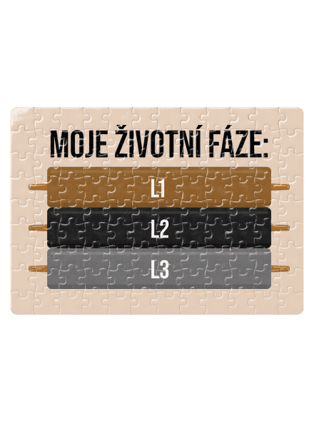 Moje životní fáze puzzle White