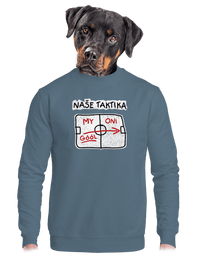 unisex mikina bez kapuce