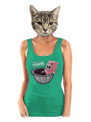 Ve formě dámské tílko klasické Mint Mal