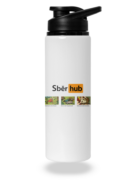 Sběr hub lahev na vodu White