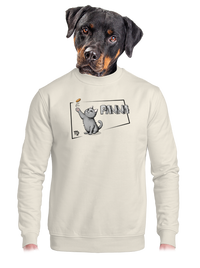 unisex mikina bez kapuce