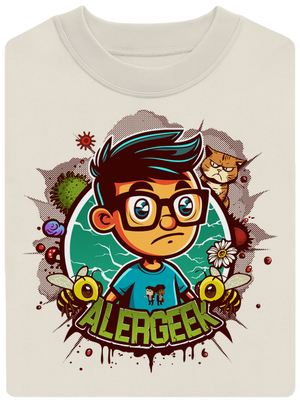 Alergeek unisex mikina bez kapuce Off White