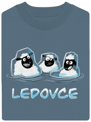 Ledovce unisex mikina bez kapuce Nordic Blue