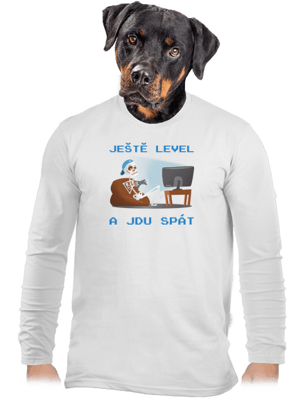 Ještě level pánské dlouhý rukáv White