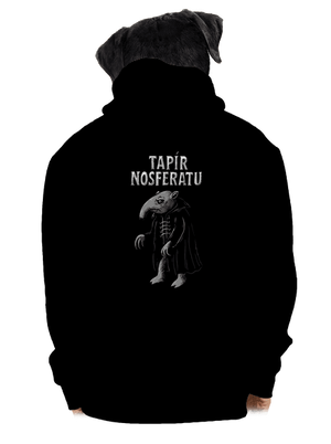 Tapír Nosferatu pánská mikina na zip Black