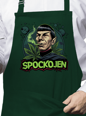 Spockojen zástěra Bottle Green