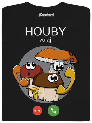 Houby volají dětské tričko Black