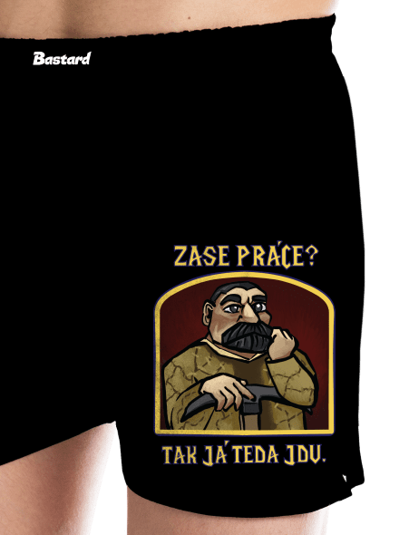 Zase práce? pánské trenky Black