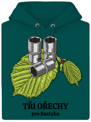 Tři ořechy pro... unisex mikina premium Emerald Green