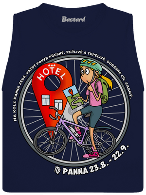 Cyklistický horoskop: Panna dámské tílko volné Navy