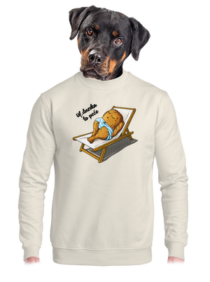 unisex mikina bez kapuce