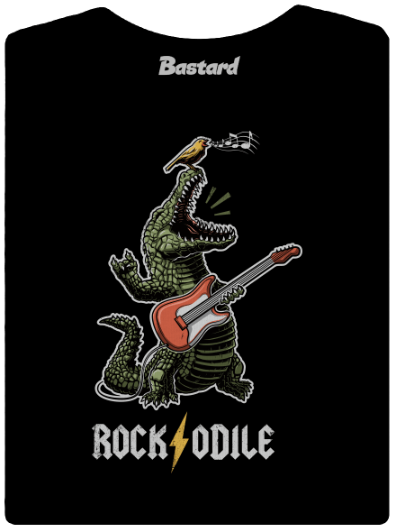 Rockodile dámské tričko s lemem Black