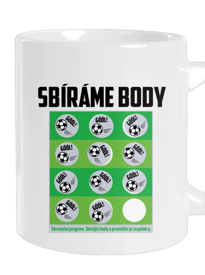 Sbíráme body - fotbal velký hrnek White