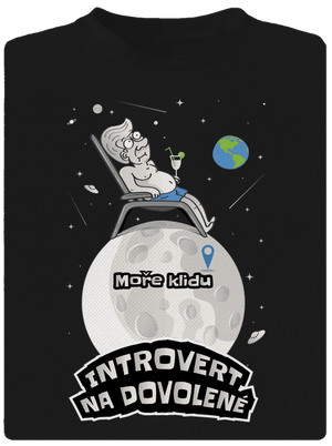 Introvert na dovolené dětské sportovní tričko Black