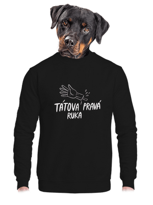 unisex mikina bez kapuce