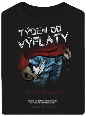 B13: Týden do výplaty unisex tričko oversized Black