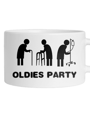 Oldies party hrnek makronka White