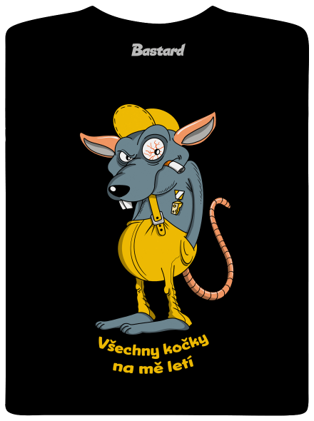 Myšák Casanova dětské tričko Black