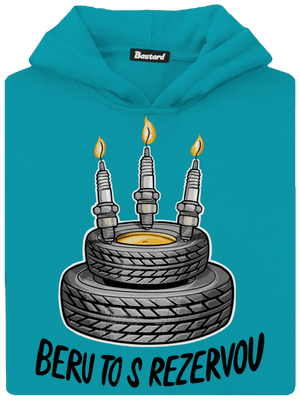 Beru to s rezervou dětská mikina klokanka Hawaiian Blue