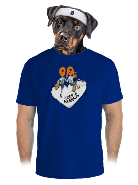 Na obláčku pánské sportovní tričko Royal Blue Mal