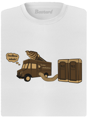 Točená čokoládová dámské sportovní tričko White