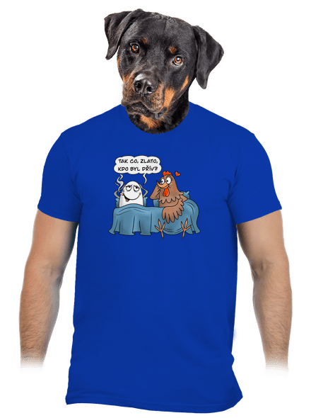 Kdo byl dřív pánské tričko Royal Blue