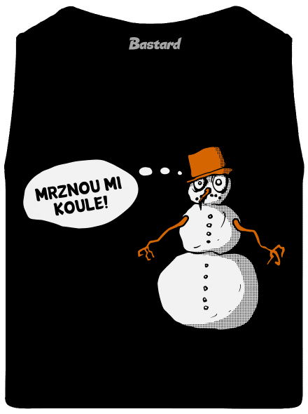 Mrznou mi koule pánské tílko Black