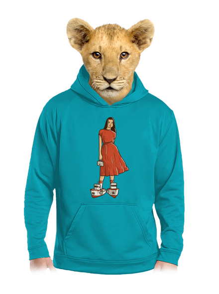 Lodičky dětská mikina klokanka Hawaiian Blue