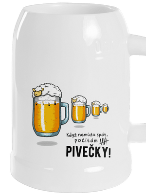 Pivečka půllitr White