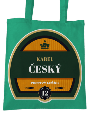 Pivní etiketa taška Mint