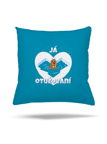 Miluju otužování polštář Blue Turquoise