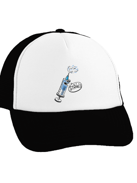 Stříkej kšiltovka truckerka Black cap