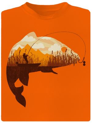 Kapitální úlovek dětské sportovní tričko Neon Orange