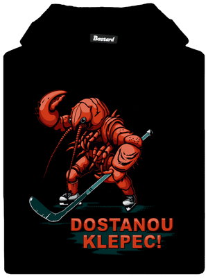 Dostanou klepec dětská mikina klokanka Black