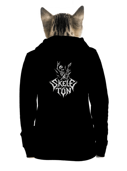 Skeletón dámská mikina na zip Black
