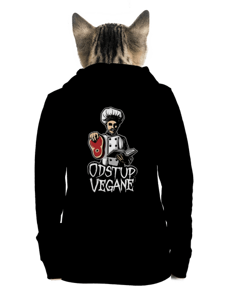Odstup vegane dámská mikina na zip Black