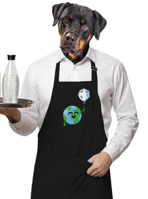 Balónek zástěra Black